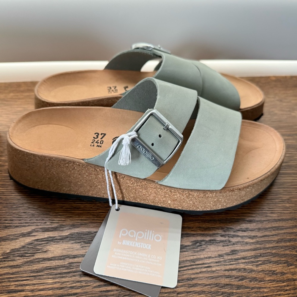 Birkenstock Papillo NWT Almina nubuck size 37 (ladies 6)